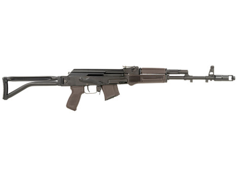 Arsenal SAM7SF-84EPM SAM7SF 84E 7.62x39mm 10+1 16.33" Black Steel Threaded Barrel, Black Forged & Milled Aluminum Receiver, Black Synthetic Folding Right Side Stock, Plum Polymer Grip