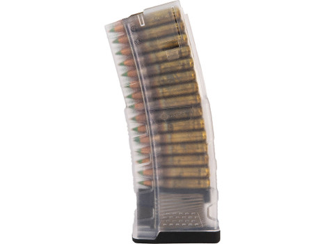 Mission First Tactical EXDPM556TC EXD 30rd 5.56 Fits AR/M4 Translucent Clear