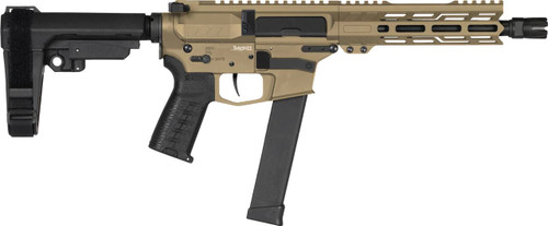 CMMG 10A570FCT Banshee MK10 10mm Auto 30+1 8" Black Nitride Medium Taper Threaded Barrel, EML 7" M-LOK Handguards, Coyote Tan Cerakote Aluminum Picatinny Rail Receiver, CMMG Zeroed Grips UPC: 810148623340