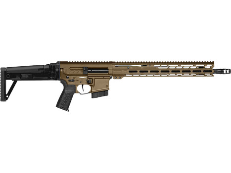 CMMG 28A490FMB Dissent MK4 22 ARC 10+1 16.10" Midnight Bronze Cerakote Picatinny Rail Aluminum Receiver, M-LOK Handguard, Black CMMG Dissent Side Folding Stock, Zeroed Drop-In Single Stage Trigger