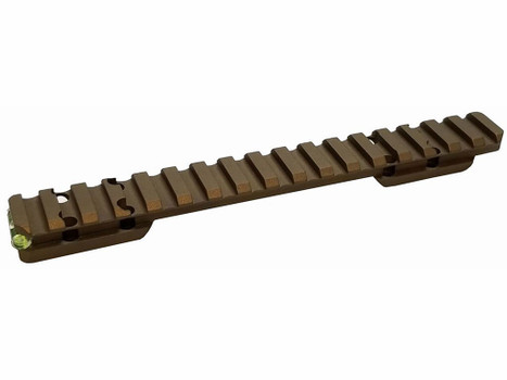 Talley PLMHC735AC Browning X-Bolt 20 MOA Picatinny Rail with Anti-Cant Indicator Smoked Bronze Long Action 20 MOA