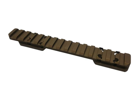 Talley PL0SB735 Picatinny Rail Smoked Bronze Cerakote 0.425" Front/0.500" Rear Fits X-Bolt Long Action 0 MOA