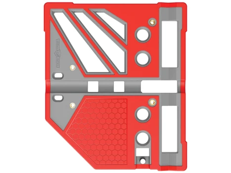Real Avid AVMBBPRO Master Bench Block Pro Gray/Red Durable Resin Compatible w/ Pistols/Long Guns