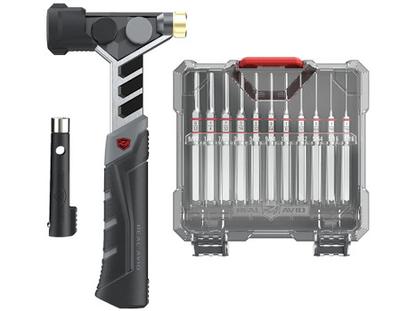 Real Avid AVAMHAPS Master Hammer and Accu-Punch Pin Punch Set Black/Silver Steel Universal Firearm 11 Pieces