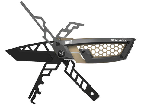 Real Avid AVGTEAR Gun Tool Edge AR-15 Stainless Steel AR-Platform 2.60" Tanto