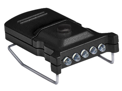 Cyclops CYC-MHC2PK-W Micro Hat Clip Light Black 10 Lumens White LED