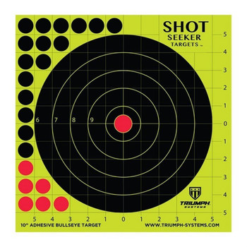 SHOT SEEKER 10 INCH ADHESIVE BULLSEYE TARGET UPC: 816247028123