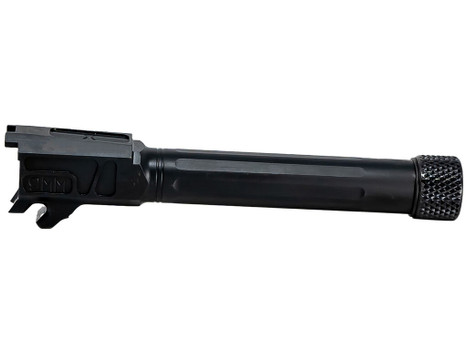 Faxon Firearms 365B910NFSOQT Match Series 9mm Luger Fluted Threaded Black Nitride Stainless Steel, Fits Sig P365