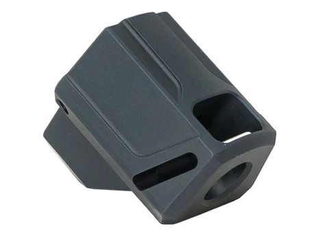 Faxon Firearms FFPACOMPDSS01 EXOS-515 Compensator for SIG 320F Black 1/2"x28 Threads 1.40" OAL 9mm