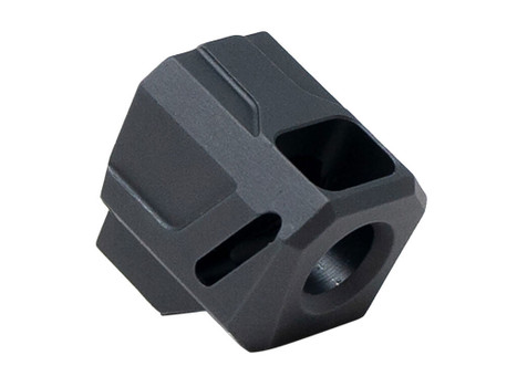 Faxon Firearms FFPACOMPSSMP01 EXOS-524 Compensator for M&P Shield/Shield Plus Anodized Aluminum 1/2"x28 Threads 1.10" OAL 9mm