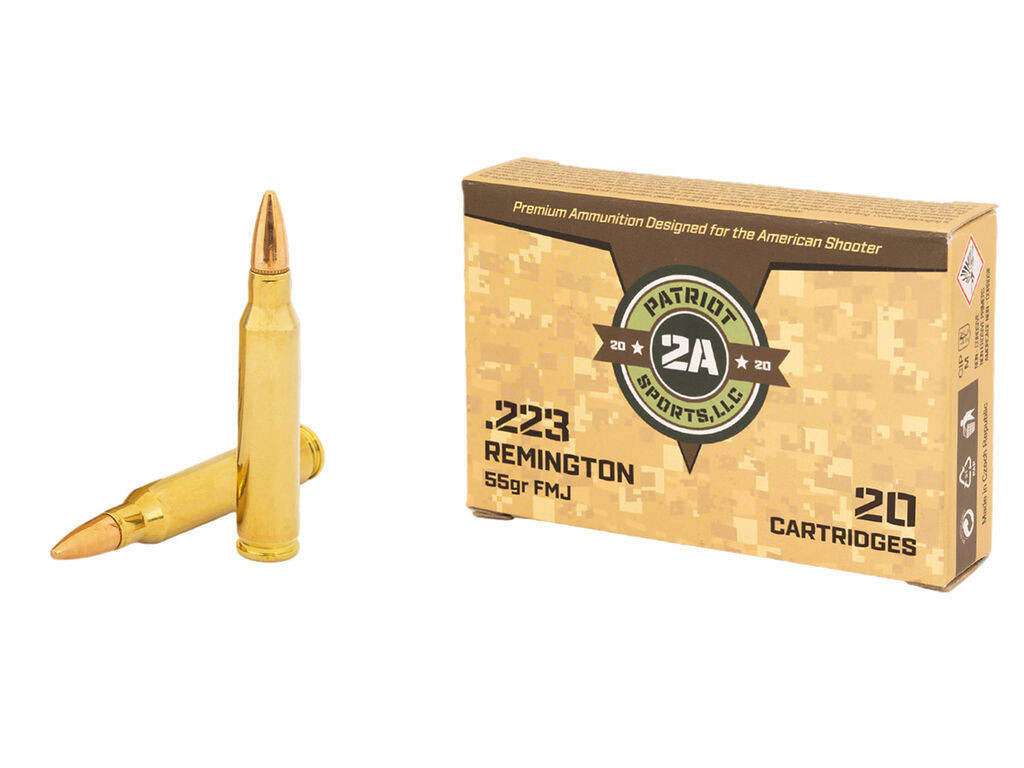 223 Rem Ammo - PATRIOT SPORTS LLC Case FMJ PATRIOT SPORTS LLC Case FMJ Ammo