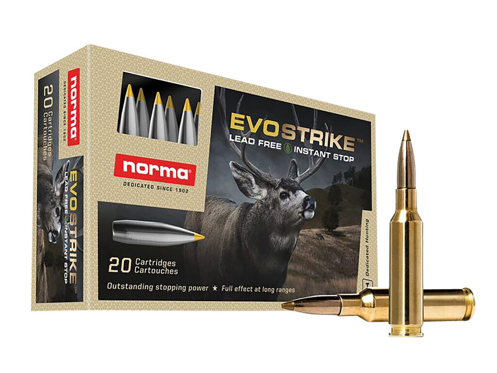 Norma Dedicated Hunting Evostrike Polymer Tip Boat Tail Case Ammo