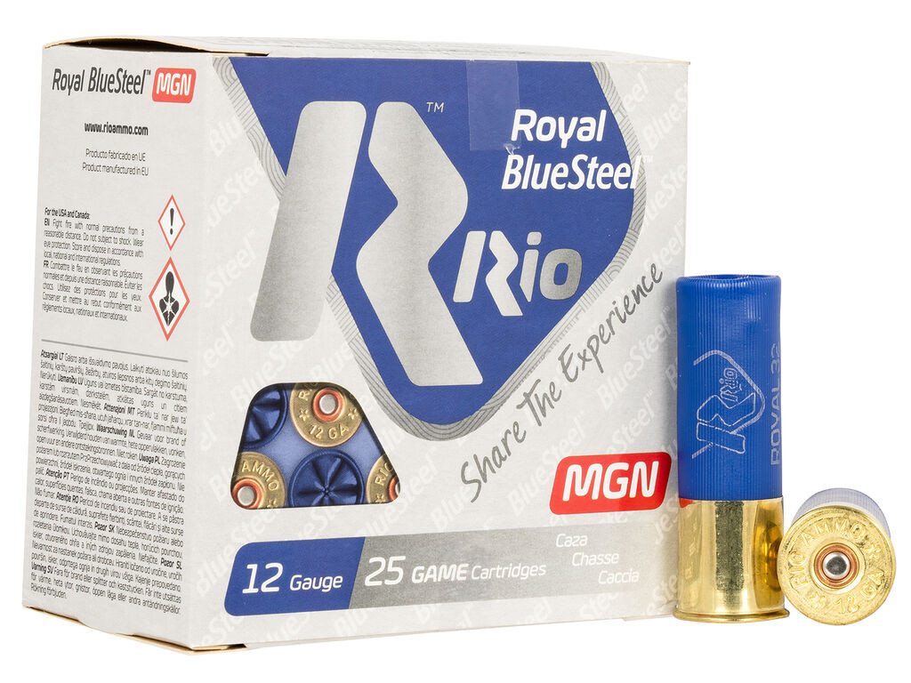 12 Gauge Ammo - Rio Ammo Royal BlueSteel Case 1-1/8oz Rio Royal BlueSteel Case 1-1/8oz Ammo