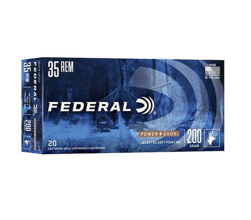 35 Rem Ammo - FED PWR Shok SP RN FED PWR Shok SP RN Ammo