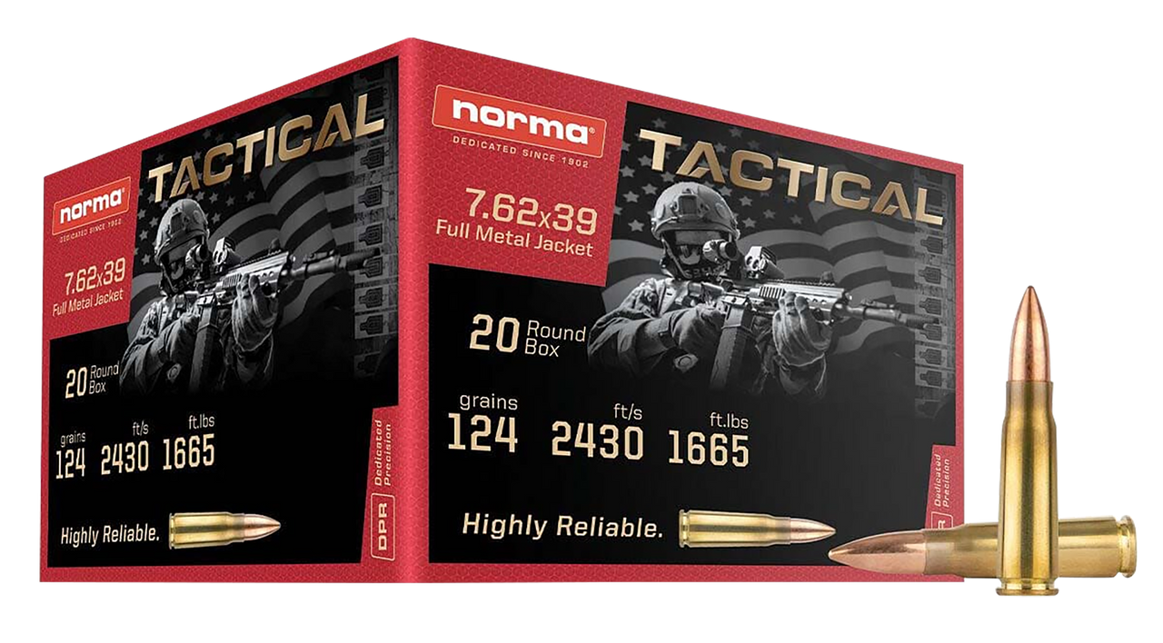 7.62x39mm Ammo - Norma Ammo Range & Training Case Norma Range & Training Case Ammo