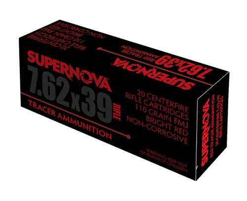 Supernova Red Tracer FMJ Ammo