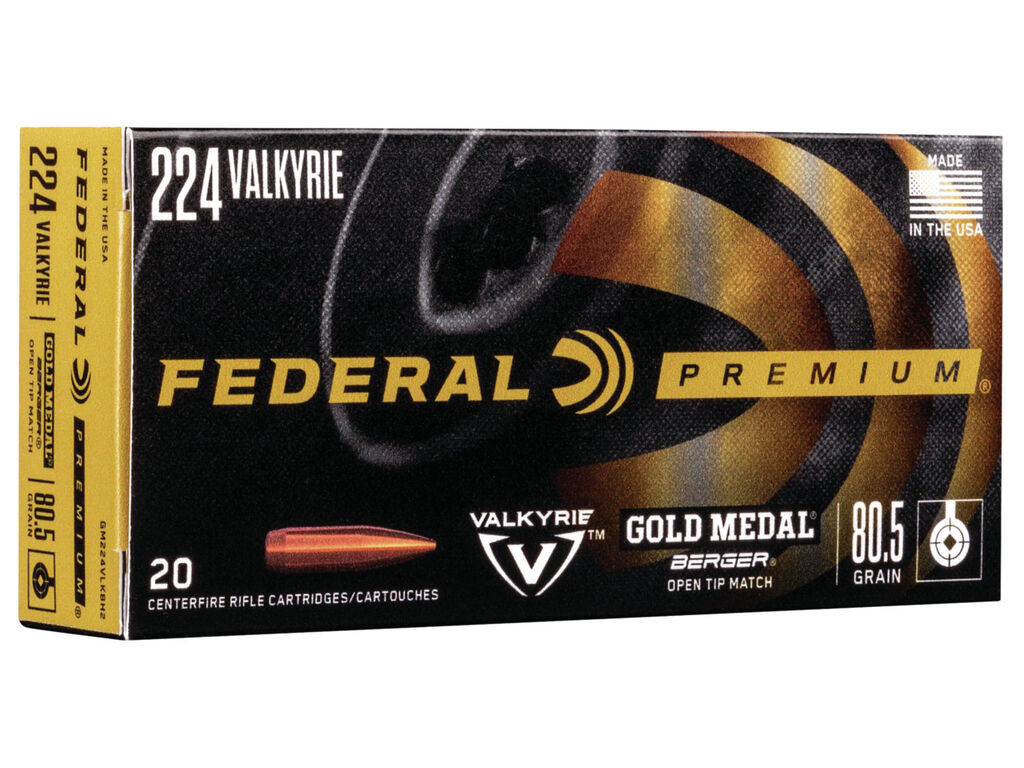 Federal Premium Gold Medal Berger Open Tip Match Case Ammo