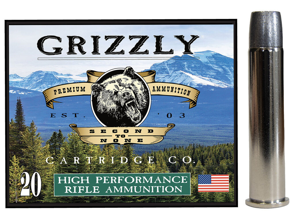 45-70 Ammo - Grizzly Ammo Bonded Flat Point Case Grizzly Bonded Flat Point Case Ammo
