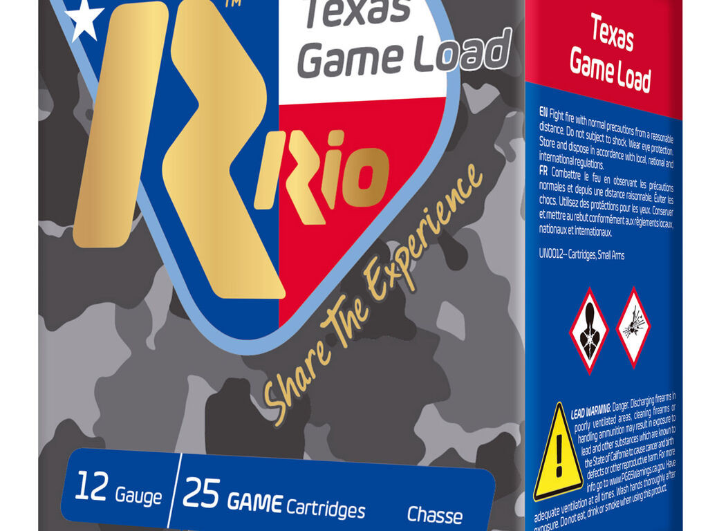 12 Gauge Ammo - RIO Ammo Top Game Texas Load Standard Velocity 1-1/4oz RIO Top Game Texas Load Standard Velocity 1-1/4oz Ammo