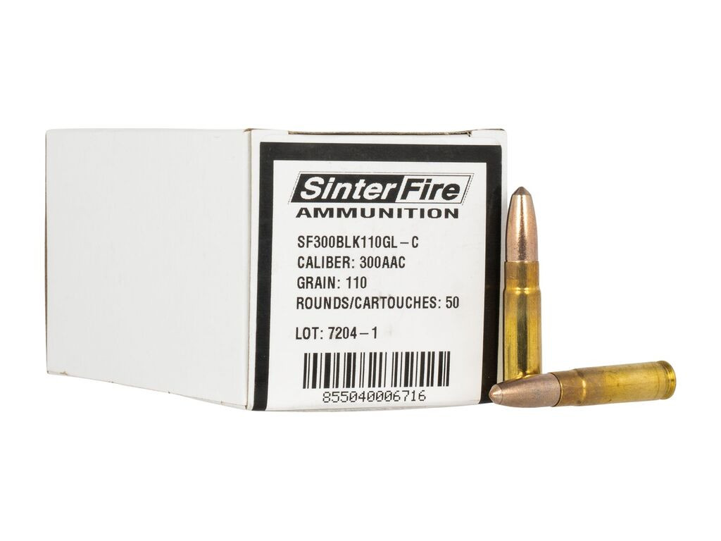 300 AAC Blackout Ammo - Sinterfire BO GL LF Sinterfire BO GL LF Ammo