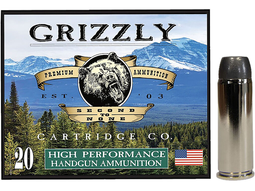 Grizzly Wide Flat Nose Gas Check Case Ammo