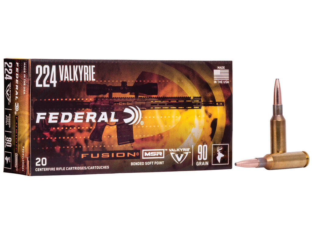 224 Valkyrie Ammo - Federal Fusion MSR Bonded SP Case Federal Fusion MSR Bonded SP Case Ammo