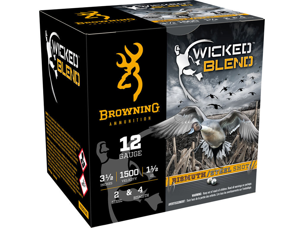 12 Gauge Ammo - Browning Ammo Wicked Blend Case 1-1/2oz Browning Wicked Blend Case 1-1/2oz Ammo