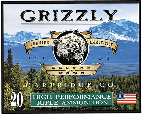 Grizzly Flat Point Case FMJ Ammo