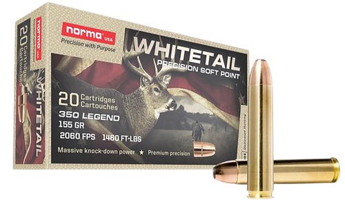 350 Legend Ammo - Norma Ammo Whitetail SP Case Norma Whitetail SP Case Ammo