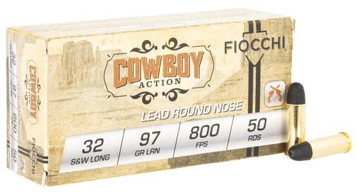 Fiocchi Cowboy Action Lead Flat Point Case Ammo