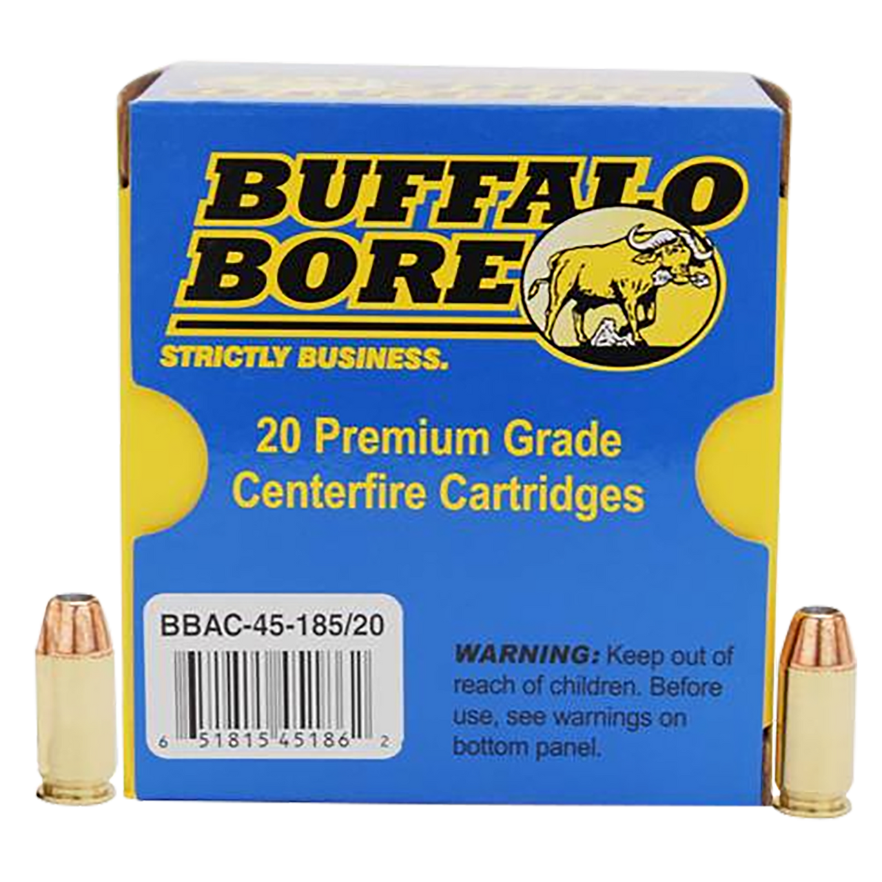 45 ACP/Auto Ammo - Buffalo Bore Ammo Personal Defense Strictly Business Jacket Case HP +P Buffalo Bore Personal Defense Strictly Business Jacket Case HP +P Ammo
