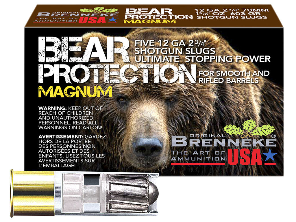 12 Gauge Ammo - Brenneke Bear Protection Case 1-3/8oz Brenneke Bear Protection Case 1-3/8oz Ammo