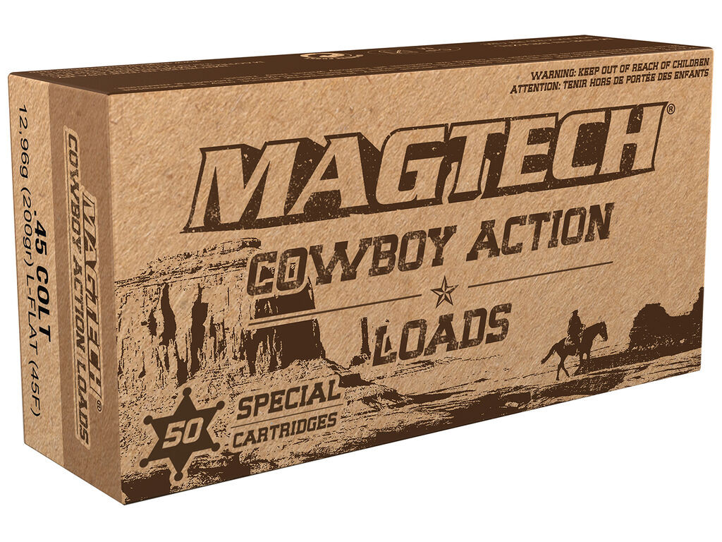 45 Colt Ammo - Magtech Cowboy Action Lead Flat Nose Case Magtech Cowboy Action Lead Flat Nose Case Ammo