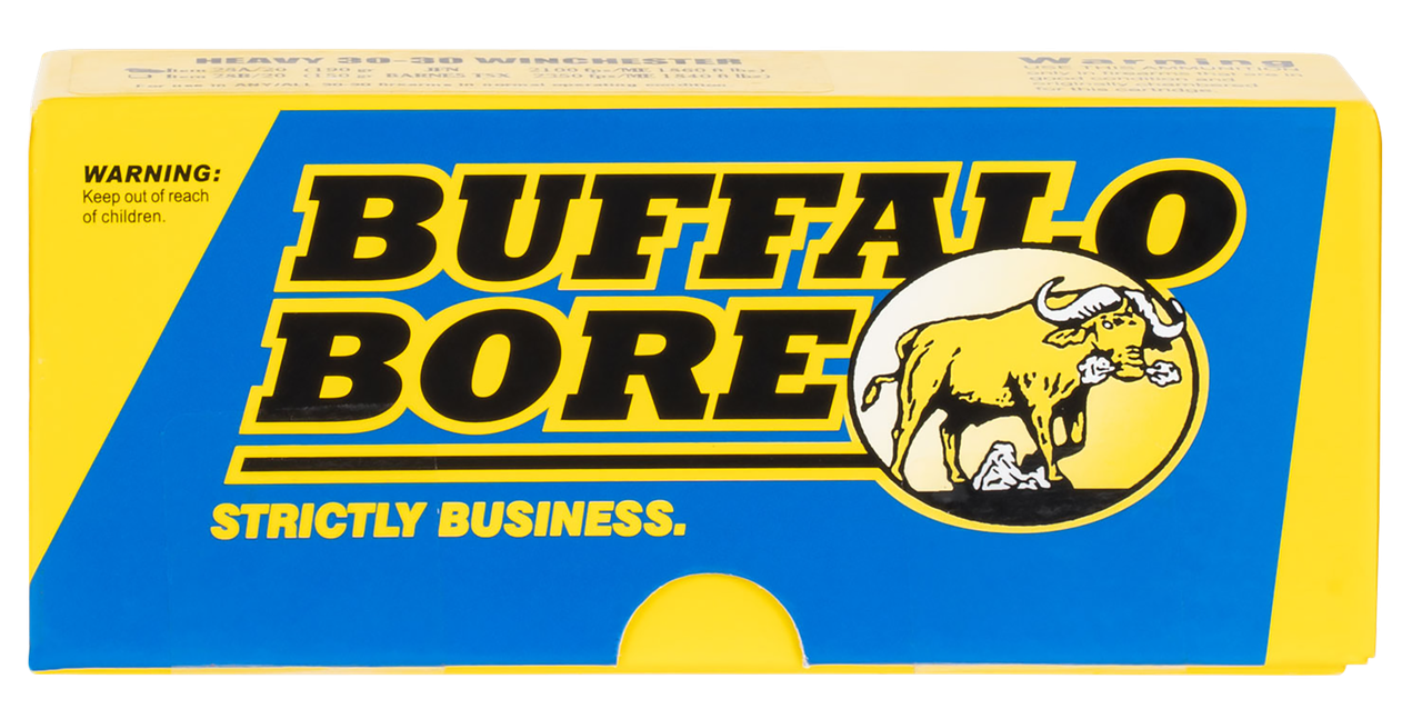 Buffalo Bore Outdoorsman Strictly Business Hard Cast Flat Nose Case Ammo