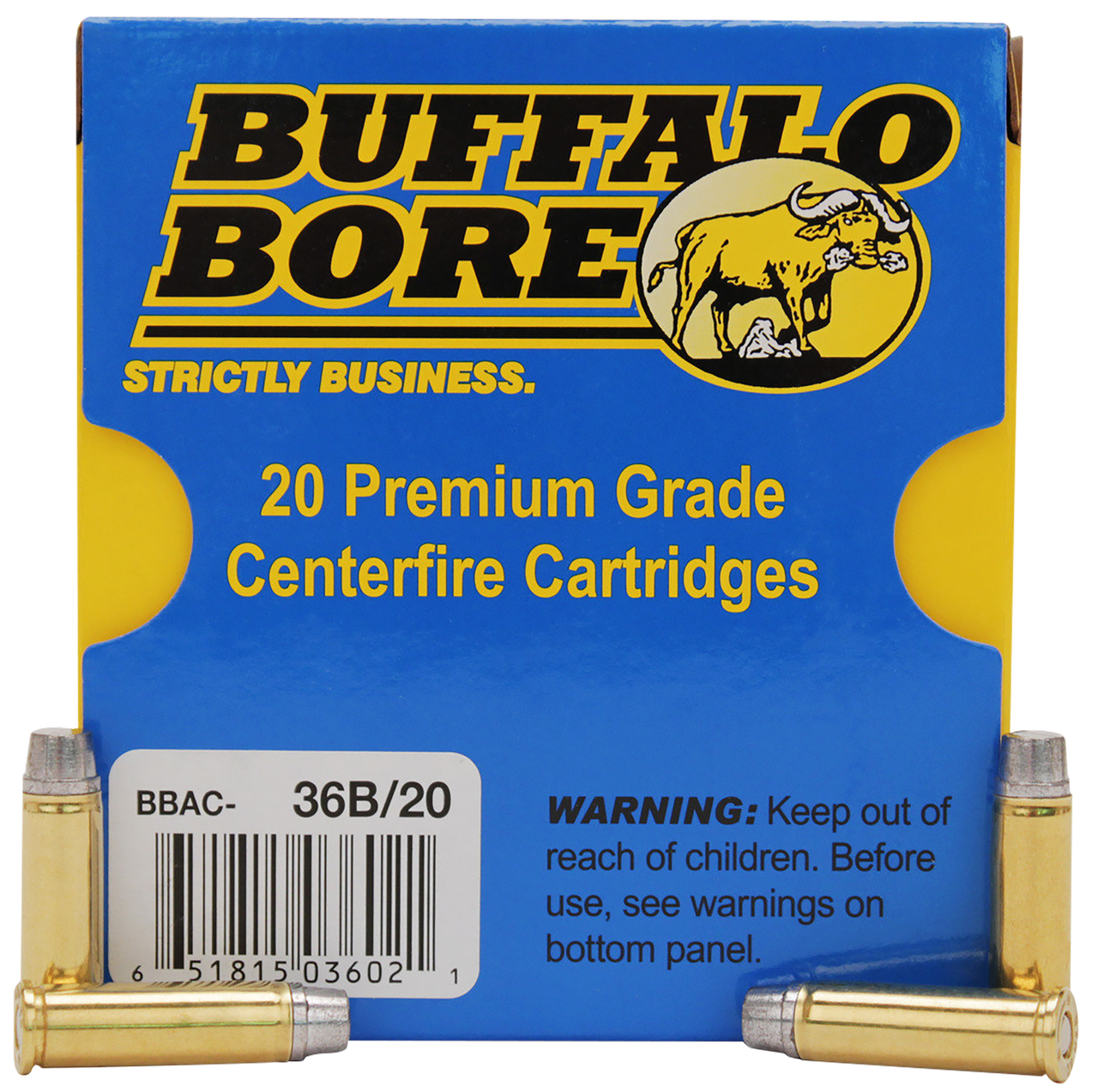 32 H&R Mag Ammo - Buffalo Bore Ammo Heavy Strictly Business Hard Cast Case +P Buffalo Bore Heavy Strictly Business Hard Cast Case +P Ammo