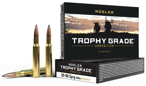 Nosler Trophy Grade Spitzer Partition Case Ammo