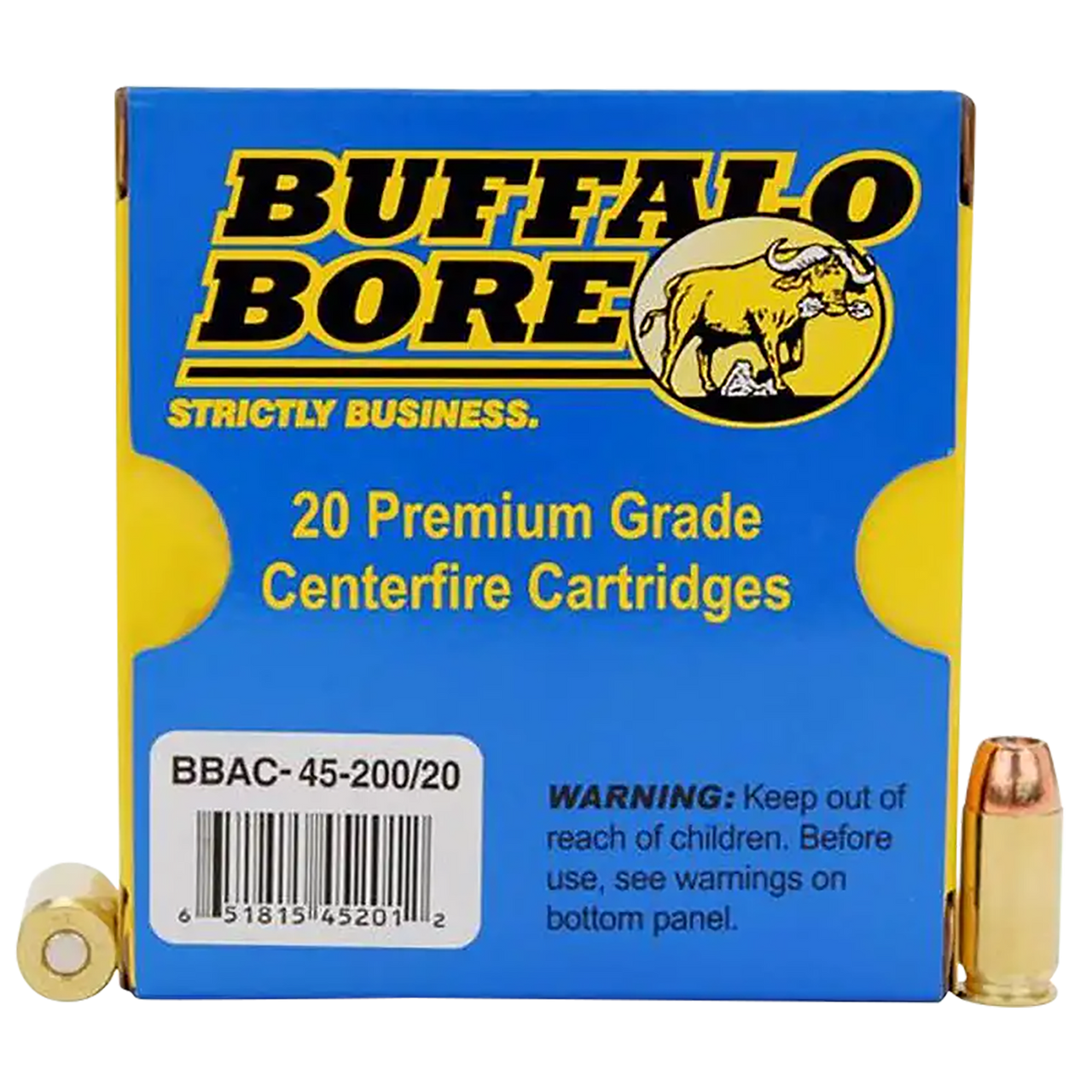 45 ACP/Auto Ammo - Buffalo Bore Ammo Personal Defense Strictly Business Jacket Case HP +P Buffalo Bore Personal Defense Strictly Business Jacket Case HP +P Ammo