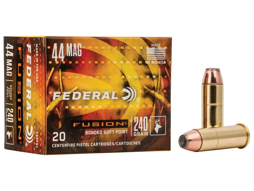 44 Mag Ammo - Federal Fusion SP Case Federal Fusion SP Case Ammo