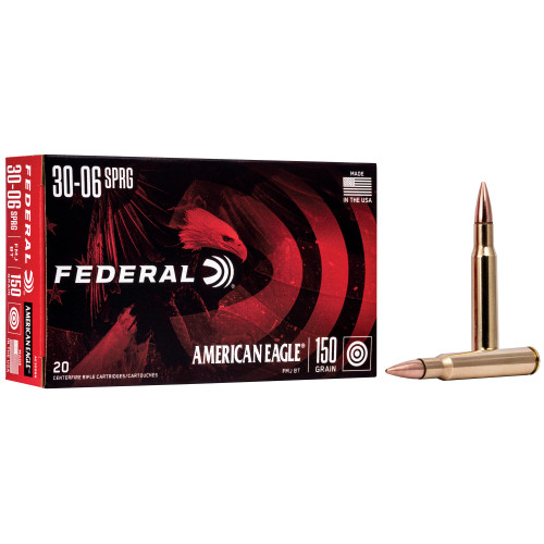 30-06 Ammo - FED AM Eagle FMJBT FED AM Eagle FMJBT Ammo