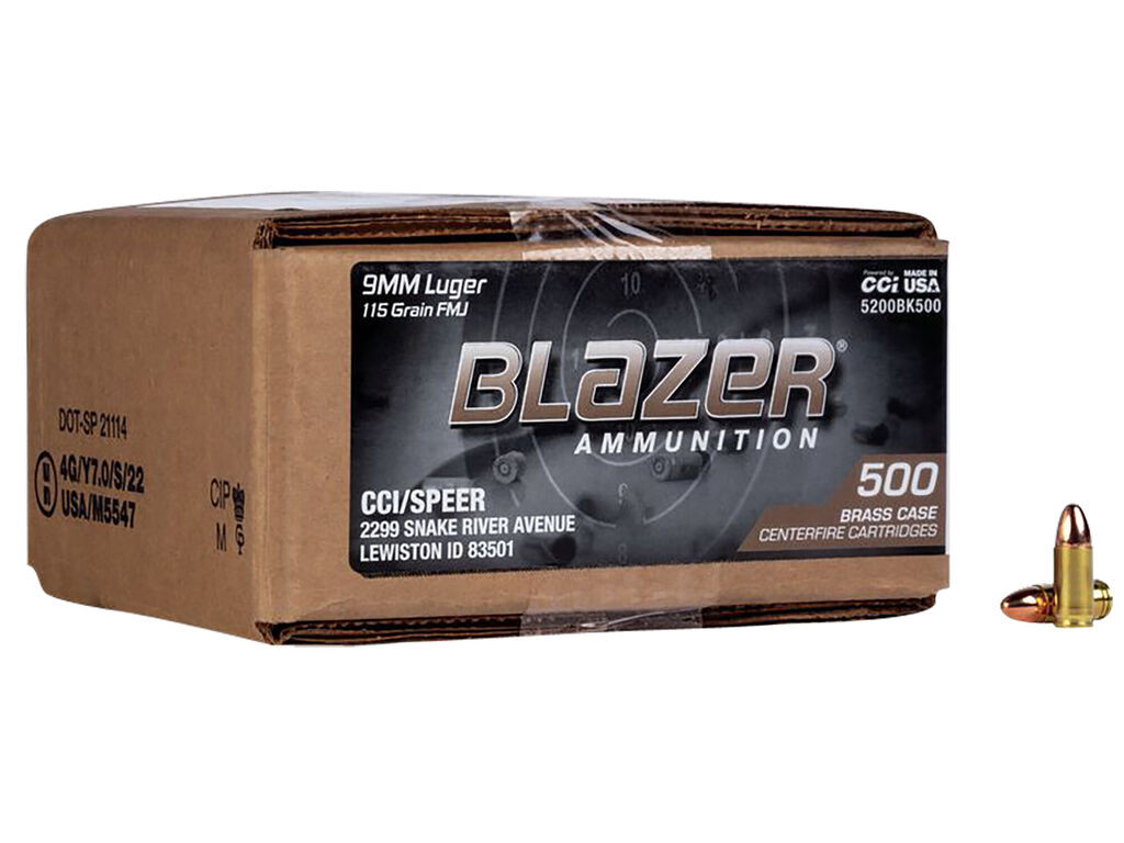 9mm Ammo - Bulk CCI Blazer Brass Loose FMJ Bulk CCI Blazer Brass Loose FMJ Ammo