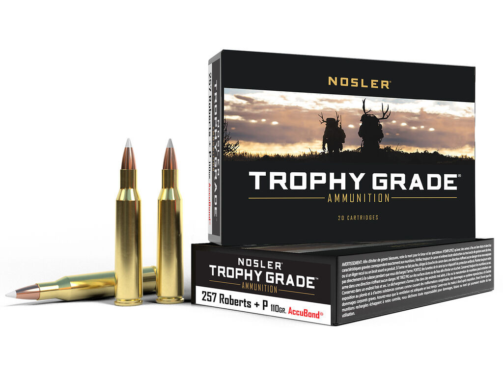 257 Roberts Ammo - Nosler Trophy Grade AccuBond Case Nosler Trophy Grade AccuBond Case Ammo