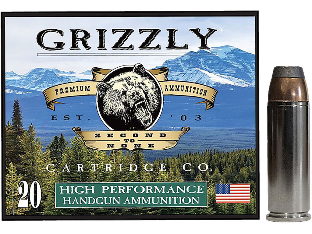 Grizzly Bonded Flat Point Case +P Ammo