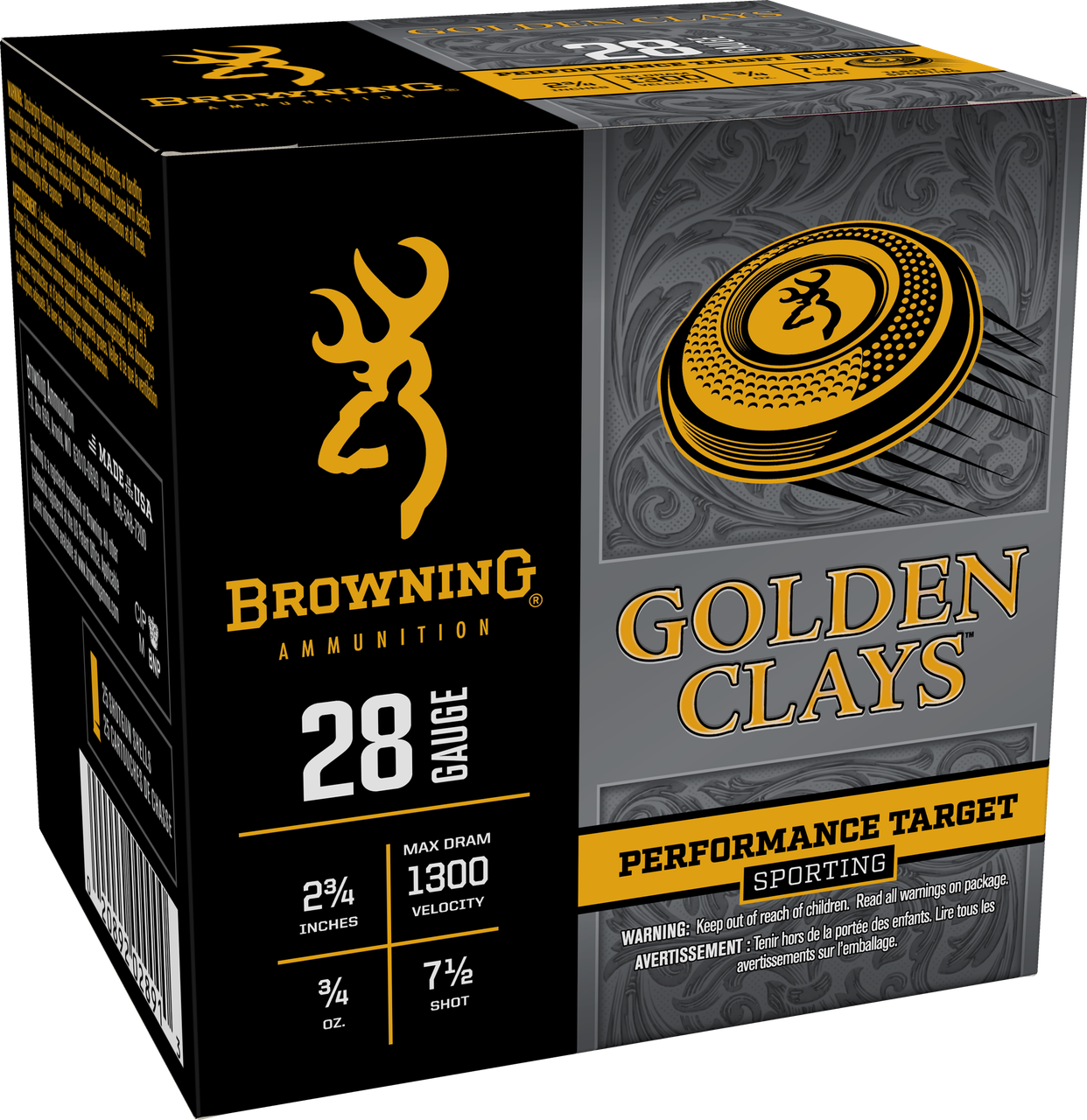 Browning Golden Clays Case 3/4oz Ammo