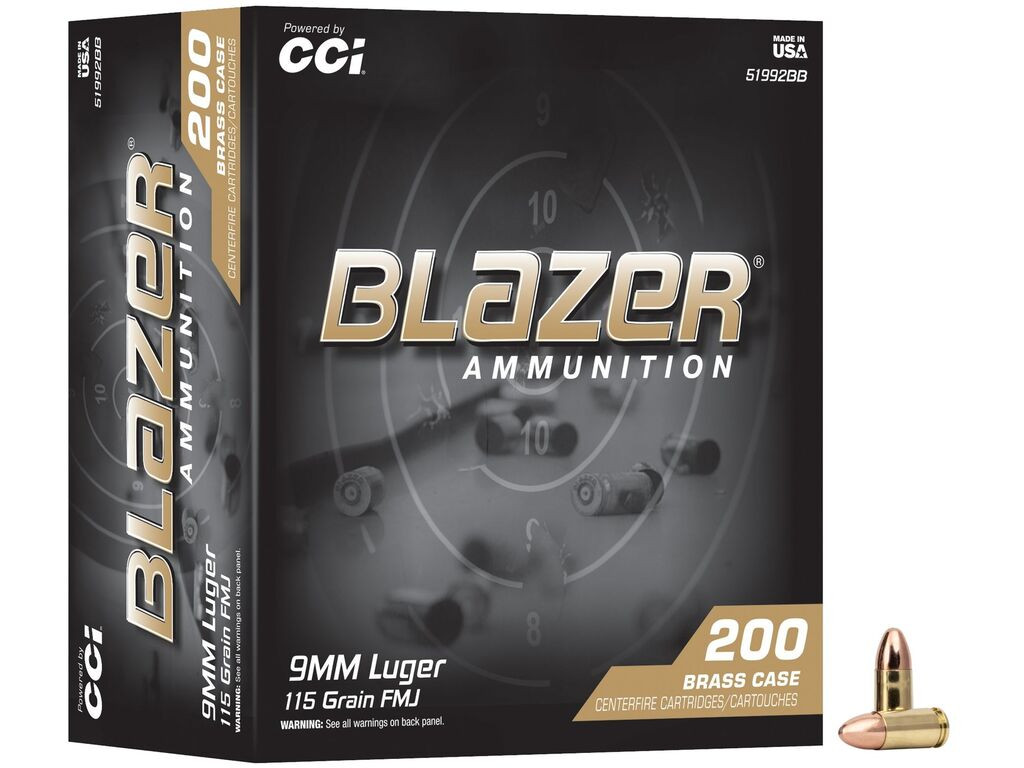 9mm Ammo - CCI Blazer Brass CCI Blazer Brass Ammo