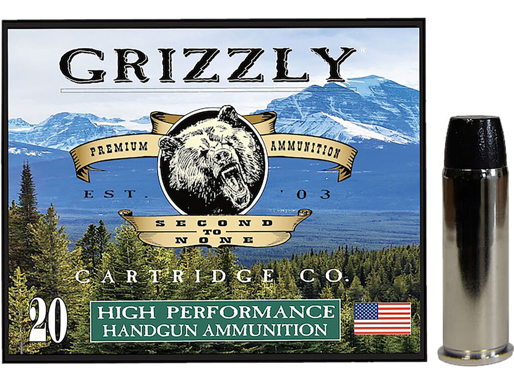 44 Mag Ammo - Grizzly Ammo Wide Flat Nose Gas Check Case Grizzly Wide Flat Nose Gas Check Case Ammo