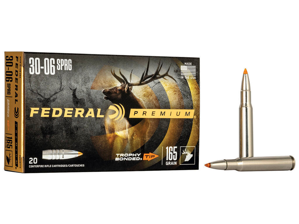 30-06 Ammo - Federal Premium Trophy Bonded Tip Case Federal Premium Trophy Bonded Tip Case Ammo