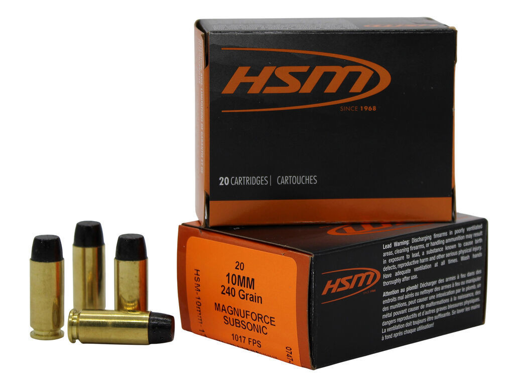 HSM Hard Cast Long Flat Nose Case Ammo