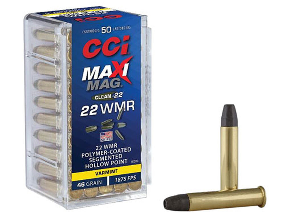 22 WMR Ammo - CCI Maxi-Mag Segmented HP CCI Maxi-Mag Segmented HP Ammo