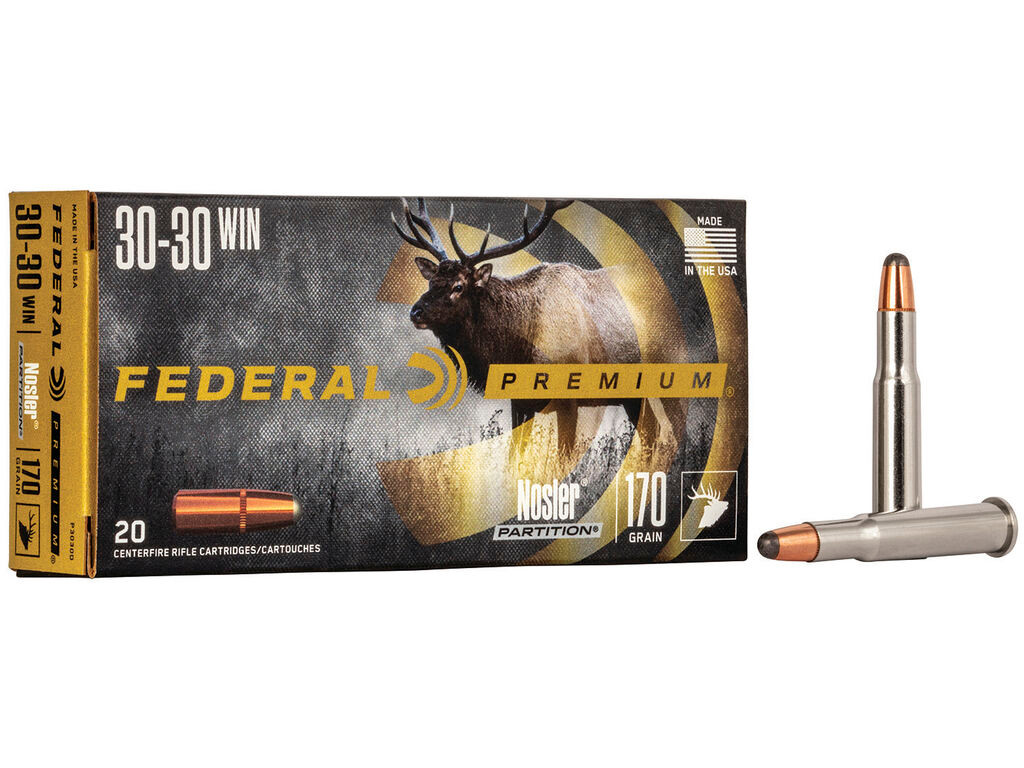 30-30 Win Ammo - Federal Premium Nosler Partition Case Federal Premium Nosler Partition Case Ammo