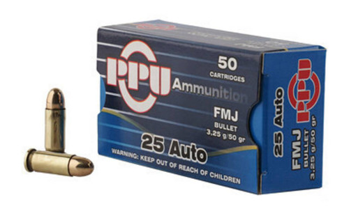 25 ACP Ammo - PPU FMJ PPU FMJ Ammo
